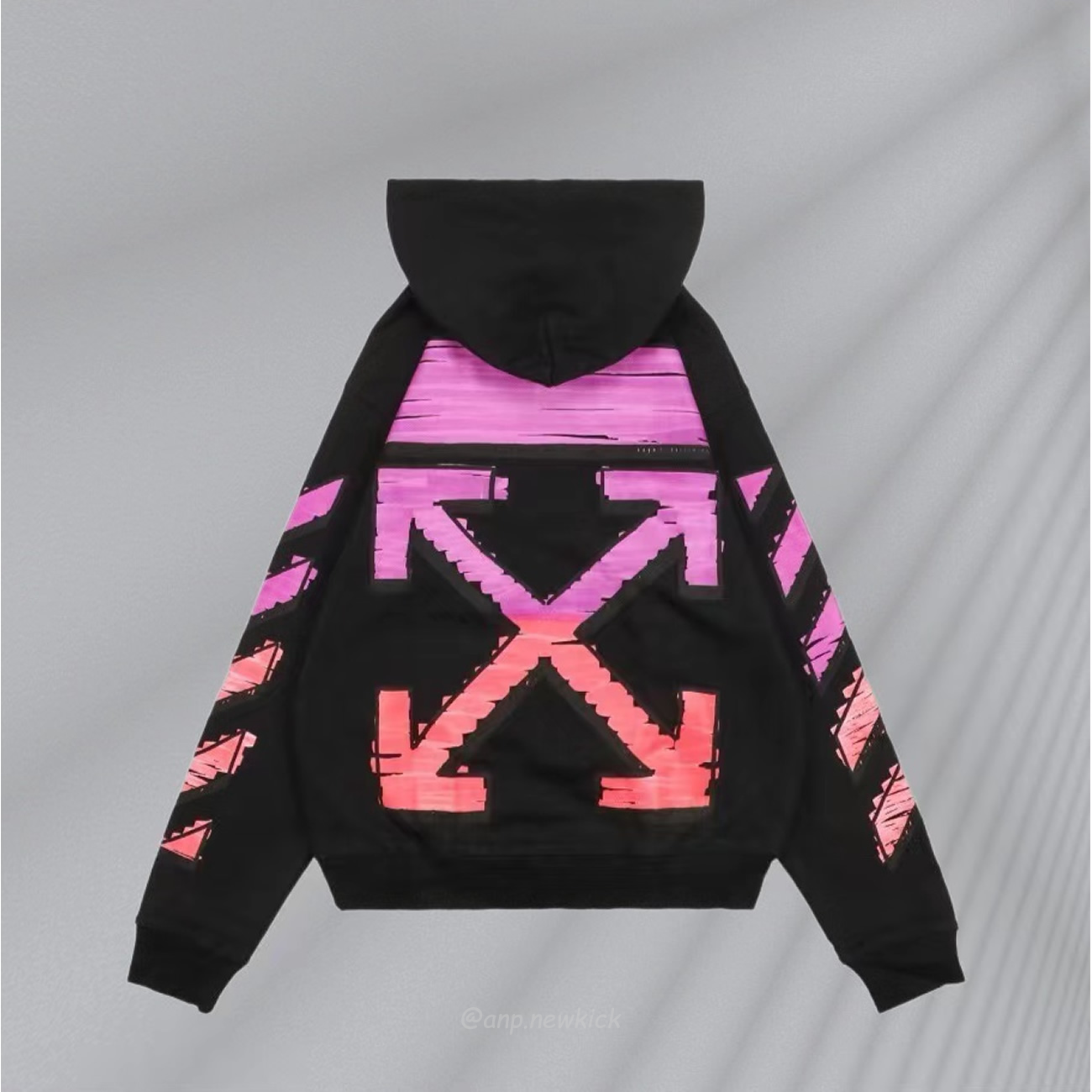 Off White Marker Hoodie Black Fuchsia Red Beige (32) - www.newkick.vip